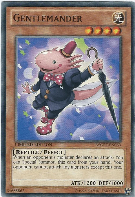 Battle Pack 2: War of the Giants Reinforcements, Common, Effect Monster, Light, Limited Gentlemander [WGRT-EN063] Common - Trading Card World