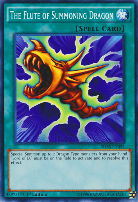1st Edition, Common, Normal Spell, Spell, Structure Deck: Seto Kaiba, Unlimited The Flute of Summoning Dragon [SDKS-EN023] Common - Trading Card World