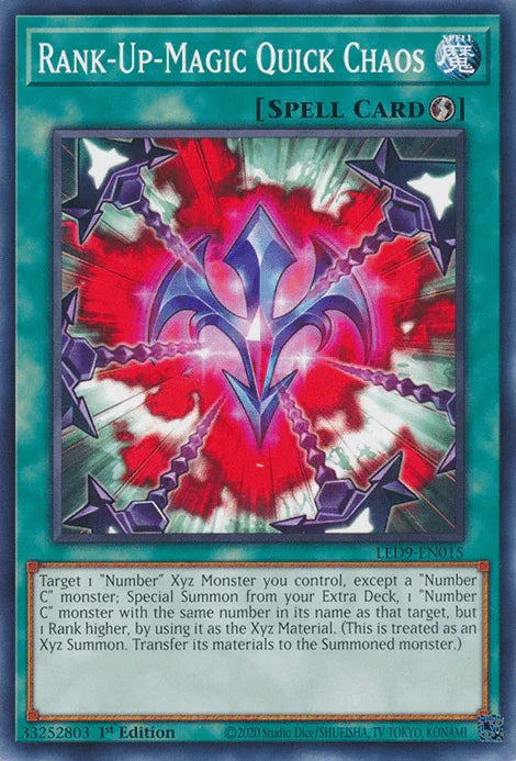 1st Edition, Common, Legendary Duelists: Duels From the Deep, Quick-Play Spell, Spell Rank-Up-Magic Quick Chaos [LED9-EN015] Common - Trading Card World