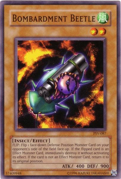 1st Edition, Common, Effect Monster, Insect, Pharaoh's Servant, Unlimited, Wind Bombardment Beetle [PSV-087] Common - Trading Card World