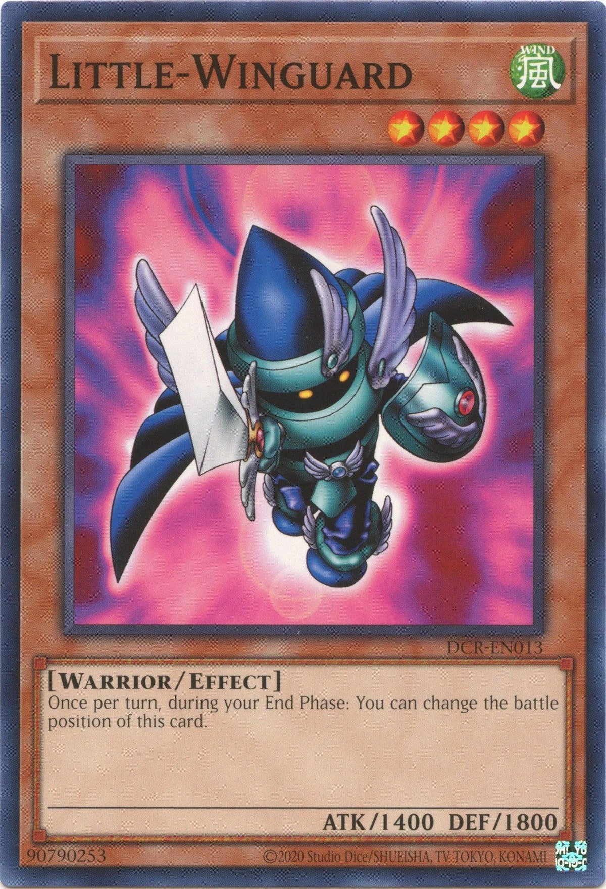 Common, Dark Crisis (25th Anniversary Edition), Effect Monster, Unlimited, Warrior, Wind Little-Winguard (25th Anniversary) [DCR-EN013] Common - Trading Card World