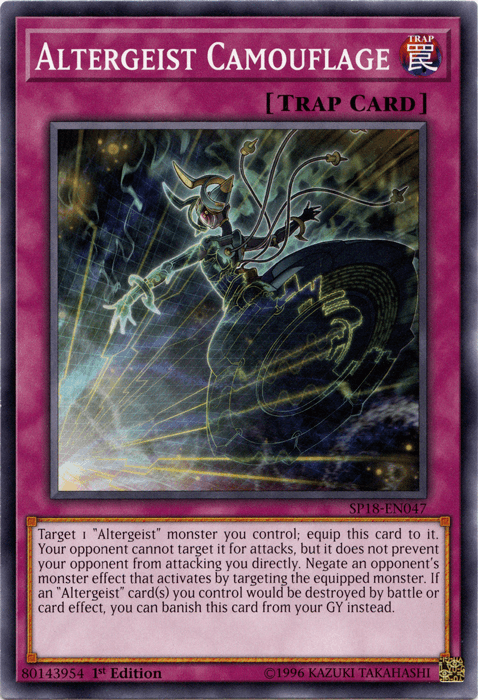 1st Edition, Common, Normal Trap, Star Pack VRAINS, Trap Altergeist Camouflage [SP18-EN047] Common - Trading Card World
