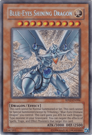 Dragon, Effect Monster, Light, Retro Pack 2, Secret Rare, Unlimited Blue-Eyes Shining Dragon [RP02-EN096] Secret Rare - Trading Card World