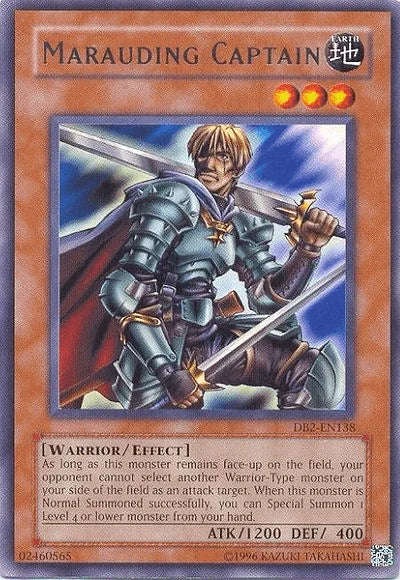 Dark Beginning 2, Earth, Effect Monster, Rare, Unlimited, Warrior Marauding Captain [DB2-EN138] Rare - Trading Card World