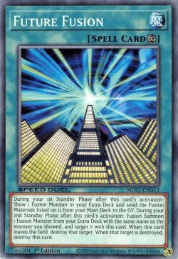 1st Edition, Common, Continuous Spell, Speed Duel GX: Duel Academy Box, Spell Future Fusion [SGX1-ENG13] Common - Trading Card World