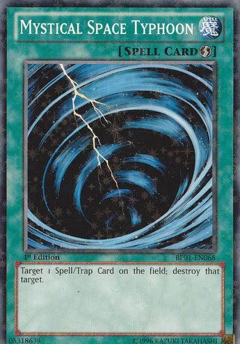 1st Edition, Battle Pack: Epic Dawn, Quick Play Spell, Spell, Starfoil Rare, Unlimited Mystical Space Typhoon [BP01-EN068] Starfoil Rare - Trading Card World
