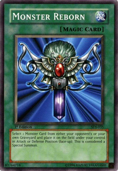 1st Edition, Common, Normal Spell, Spell, Starter Deck: Joey, Unlimited Monster Reborn [SDJ-035] Common - Trading Card World