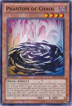 1st Edition, Battle Pack: Epic Dawn, Dark, Effect Monster, Fiend, Starfoil Rare, Unlimited Phantom of Chaos [BP01-EN196] Starfoil Rare - Trading Card World