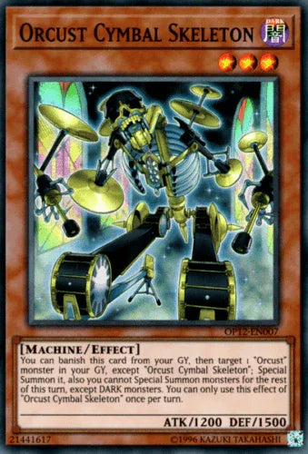 Dark, Effect Monster, Machine, OTS Tournament Pack 12, Super Rare, Unlimited Orcust Cymbal Skeleton [OP12-EN007] Super Rare - Trading Card World