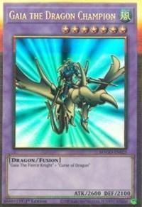 1st Edition, Dragon, Fusion Monster, Gold Rare, Maximum Gold, Wind Gaia the Dragon Champion [MAGO-EN025] Gold Rare - Trading Card World