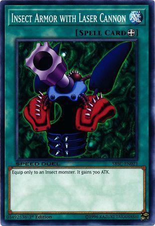 1st Edition, Common, Equip Spell, Speed Duel: Scars of Battle, Spell Insect Armor with Laser Cannon [SBSC-EN021] Common - Trading Card World