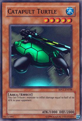 Aqua, Effect Monster, Retro Pack 1, Super Rare, Unlimited, Water Catapult Turtle [RP01-EN038] Super Rare - Trading Card World