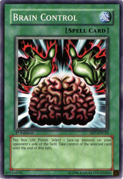 1st Edition, Common, Normal Spell, Spell, Structure Deck: Invincible Fortress, Unlimited Brain Control [SD7-EN024] Common - Trading Card World