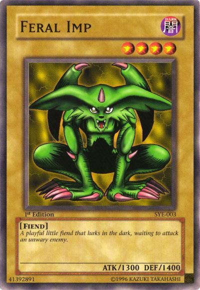 1st Edition, Common, Dark, Fiend, Normal Monster, Starter Deck: Yugi Evolution, Unlimited Feral Imp [SYE-003] Common - Trading Card World