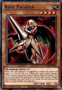 1st Edition, Common, Earth, Effect Monster, Legendary Duelists: Season 2, Warrior Rose Paladin [LDS2-EN106] Common - Trading Card World