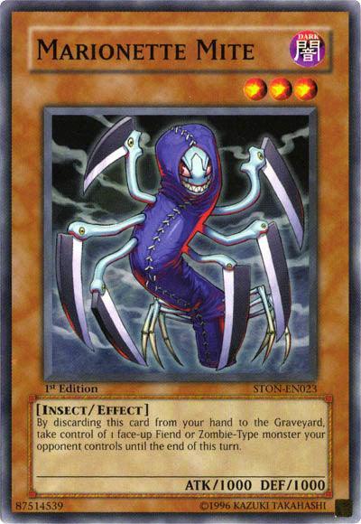 1st Edition, Common, Dark, Effect Monster, Insect, Strike of Neos, Unlimited Marionette Mite [STON-EN023] Common - Trading Card World