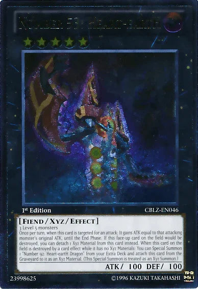 1st Edition, Cosmo Blazer, Dark, Fiend, Ultimate Rare, Unlimited, Xyz/Effect Monster Number 53: Heart-eartH [CBLZ-EN046] Ultimate Rare - Trading Card World