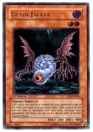1st Edition, Dark, Effect Monster, Fiend, Flaming Eternity, Ultimate Rare, Unlimited Brain Jacker [FET-EN034] Ultimate Rare - Trading Card World