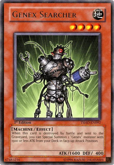 1st Edition, Earth, Effect Monster, Machine, Rare, The Shining Darkness, Unlimited Genex Searcher [TSHD-EN092] Rare - Trading Card World