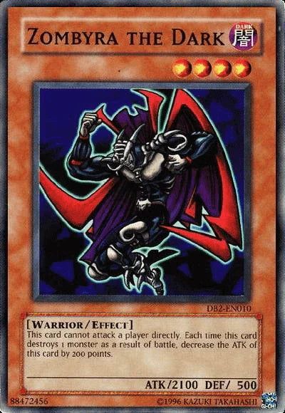 Common, Dark, Dark Beginning 2, Effect Monster, Unlimited, Warrior Zombyra the Dark [DB2-EN010] Common - Trading Card World