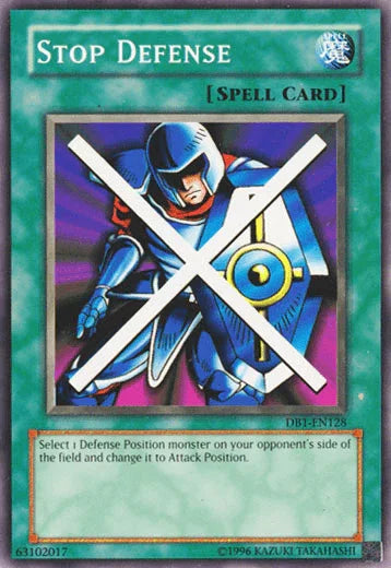 Common, Dark Beginning 1, Normal Spell, Spell, Unlimited Stop Defense [DB1-EN128] Common - Trading Card World