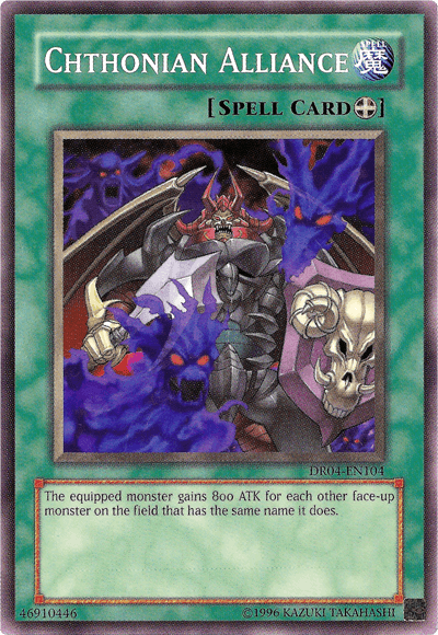 Common, Dark Revelation Volume 4, Equip Spell, Spell, Unlimited Chthonian Alliance [DR04-EN104] Common - Trading Card World