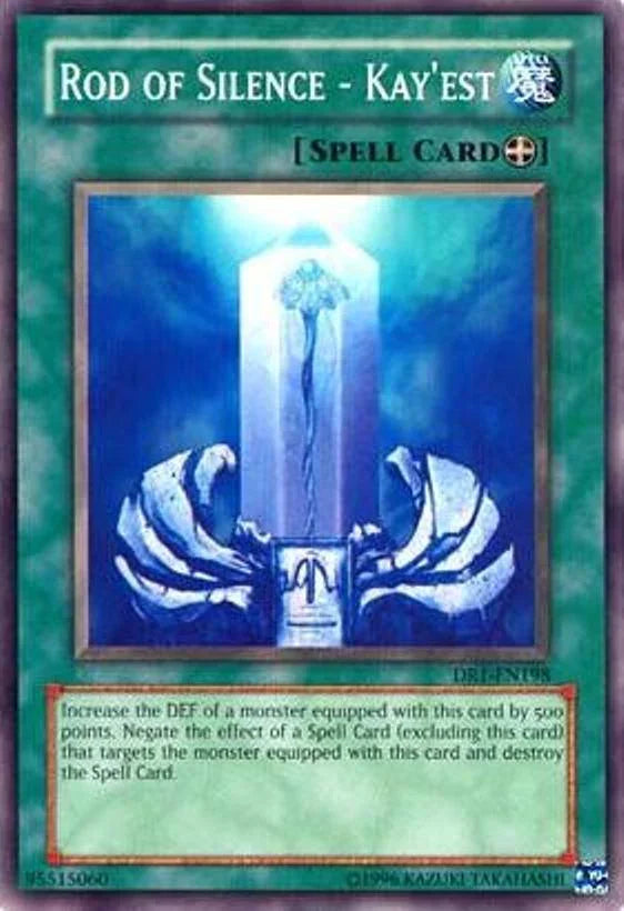 Common, Dark Revelation Volume 1, Equip Spell, Spell, Unlimited Rod of Silence - Kay'est [DR1-EN198] Common - Trading Card World