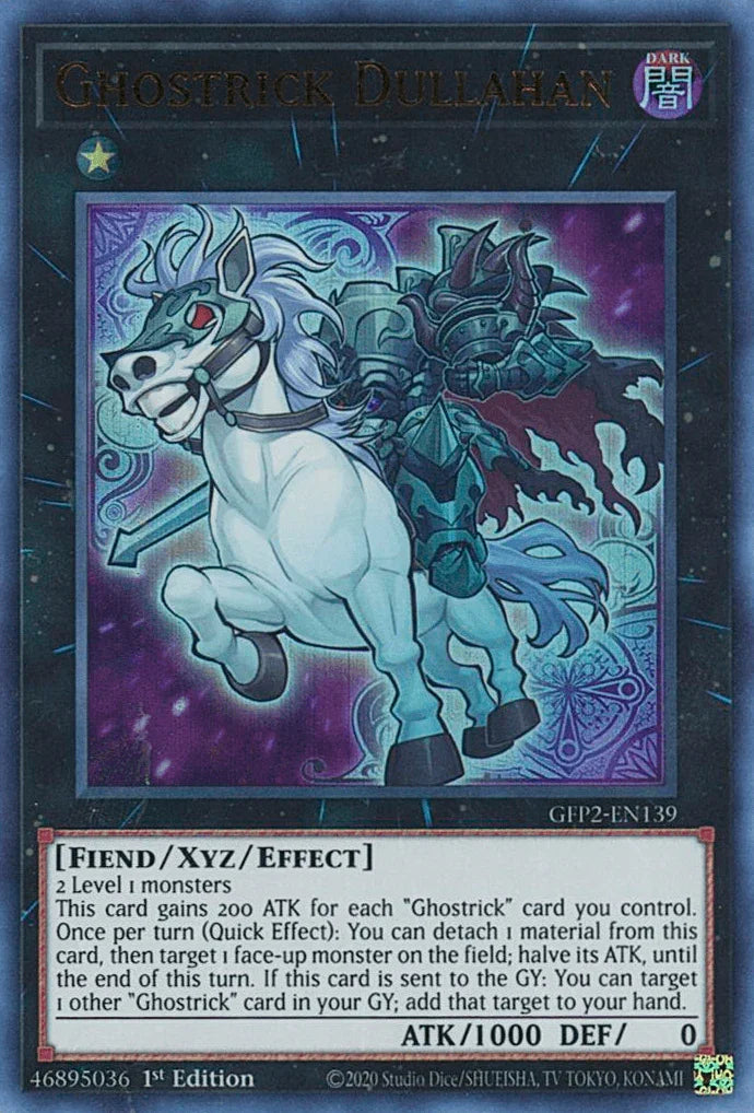 1st Edition, Dark, Fiend, Ghosts From the Past: The 2nd Haunting, Ultra Rare, Xyz/Effect Monster Ghostrick Dullahan [GFP2-EN139] Ultra Rare - Trading Card World