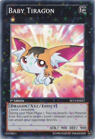 1st Edition, Dragon, Earth, Star Pack 2013, Starfoil Rare, Unlimited, Xyz/Effect Monster Baby Tiragon [SP13-EN027] Starfoil Rare - Trading Card World