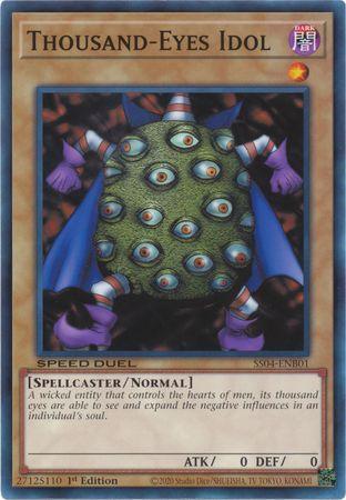 1st Edition, Common, Dark, Normal Monster, Speed Duel: Match of the Millennium, Spellcaster Thousand-Eyes Idol [SS04-ENB01] Common - Trading Card World