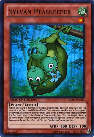 Effect Monster, Legacy of the Valiant, Limited, Plant, Ultra Rare, Wind Sylvan Peaskeeper [LVAL-ENDE1] Ultra Rare - Trading Card World