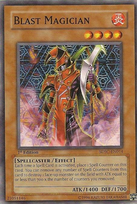 1st Edition, Common, Effect Monster, Fire, Spellcaster, Structure Deck: Spellcaster's Command, Unlimited Blast Magician [SDSC-EN014] Common - Trading Card World
