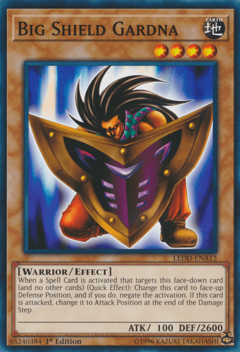 1st Edition, Common, Earth, Effect Monster, Legendary Dragon Decks, Warrior Big Shield Gardna [LEDD-ENA12] Common - Trading Card World