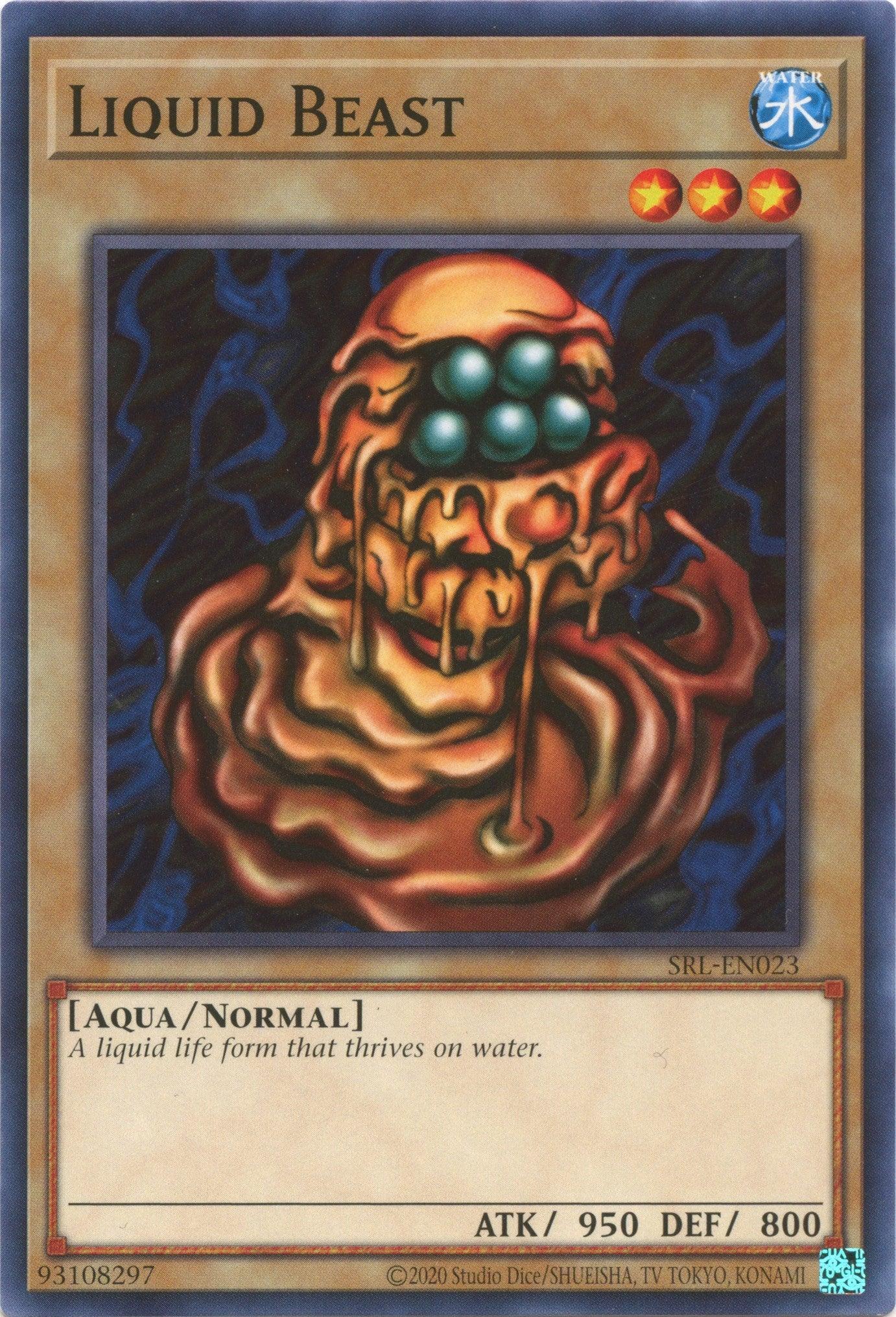 Aqua, Common, Normal Monster, Spell Ruler (25th Anniversary Edition), Unlimited, Water Liquid Beast (25th Anniversary) [SRL-EN023] Common - Trading Card World