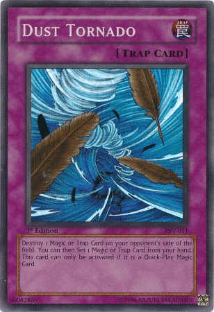 1st Edition, Normal Trap, Pharaoh's Servant, Super Rare, Trap, Unlimited Dust Tornado [PSV-011] Super Rare - Trading Card World