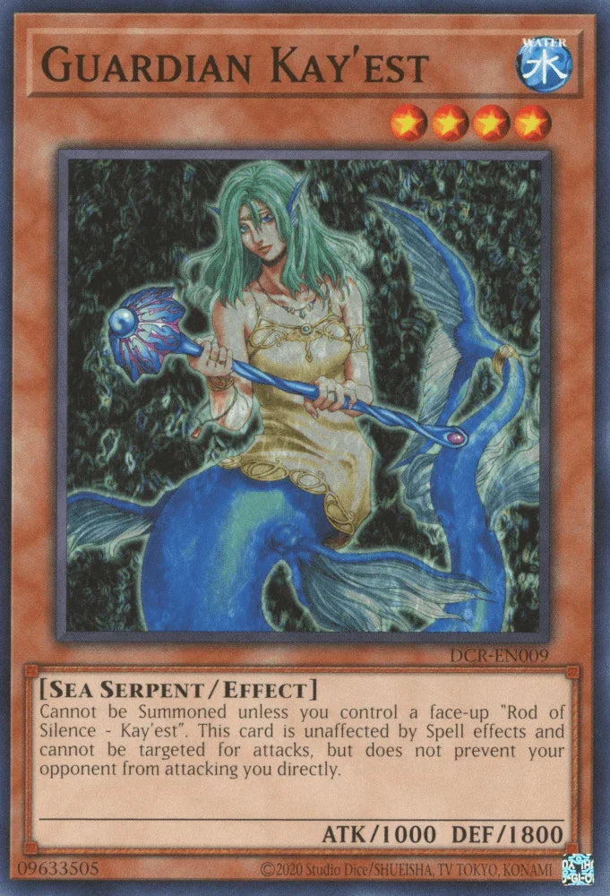 Common, Dark Crisis, Effect Monster, Sea Serpent, Unlimited, Water Guardian Kay'est [DCR-EN009] Common - Trading Card World