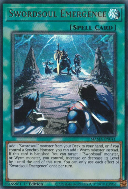 1st Edition, Magnificent Mavens, Normal Spell, Spell, Ultra Rare Swordsoul Emergence [MAMA-EN041] Ultra Rare - Trading Card World