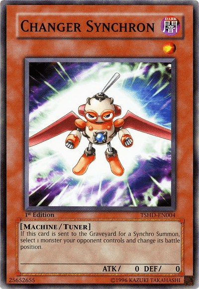 1st Edition, Common, Dark, Machine, The Shining Darkness, Tuner Monster, Unlimited Changer Synchron [TSHD-EN004] Common - Trading Card World