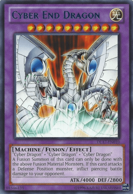 Duelist League Promo, Fusion/Effect Monster, Light, Machine, Rare, Unlimited Cyber End Dragon (Blue) [DL17-EN010] Rare - Trading Card World