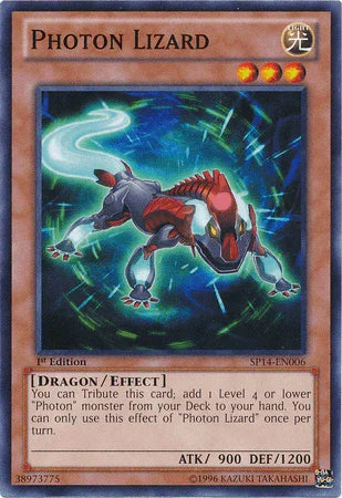 1st Edition, Common, Dragon, Effect Monster, Light, Star Pack 2014 Photon Lizard [SP14-EN006] Common - Trading Card World