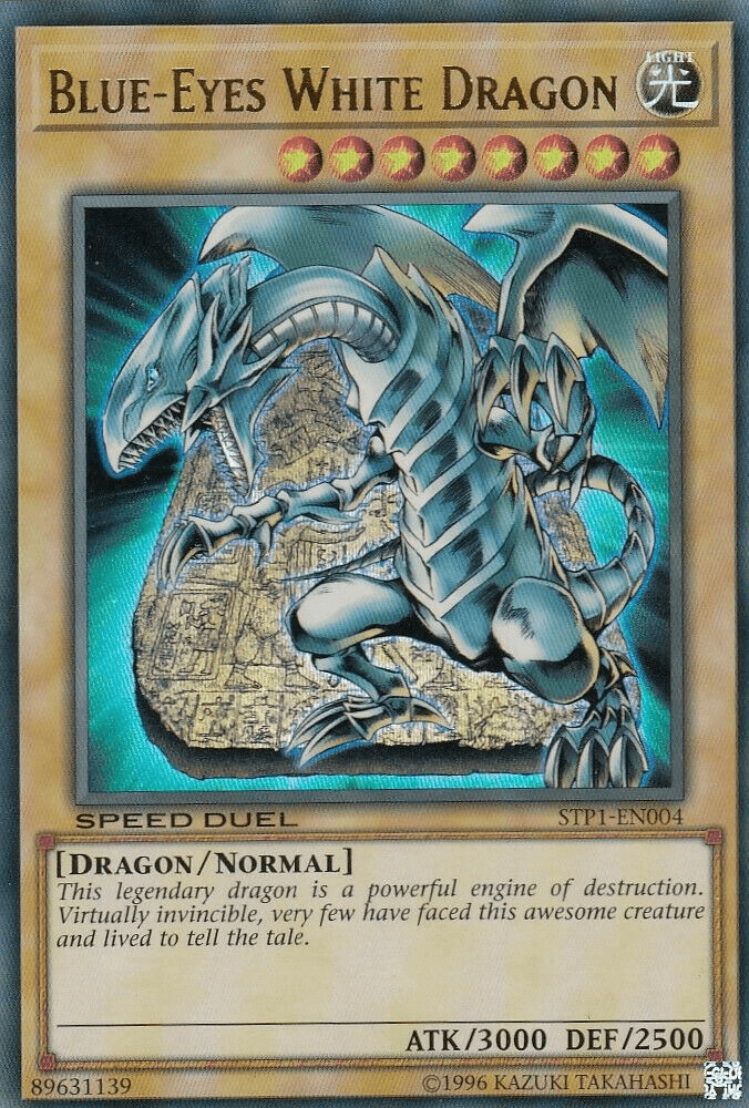 Dragon, Light, Normal Monster, Speed Duel: Tournament Pack 1, Ultra Rare, Unlimited Blue-Eyes White Dragon [STP1-EN004] Ultra Rare - Trading Card World