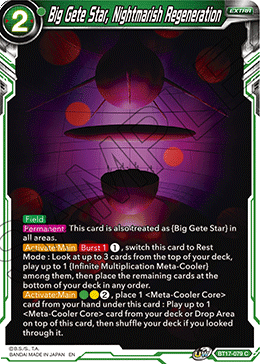 BT17-079, Common, Extra, Green, Normal, Parallel Foil, Ultimate Squad Big Gete Star, Nightmarish Regeneration (BT17-079) [Ultimate Squad] - Trading Card World