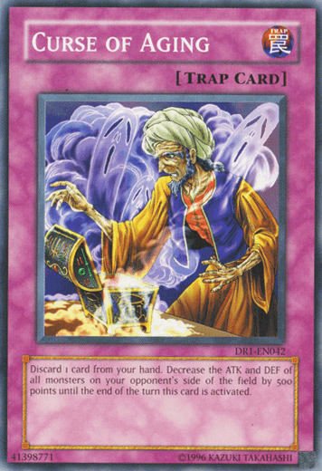 Common, Dark Revelation Volume 1, Normal Trap, Trap, Unlimited Curse of Aging [DR1-EN042] Common - Trading Card World