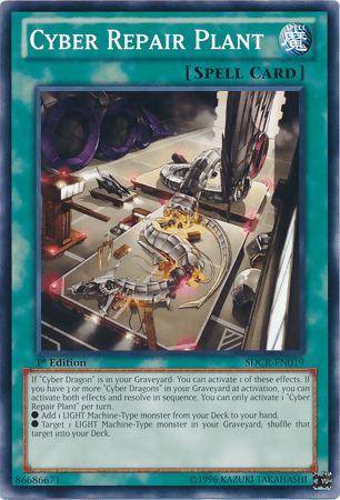 1st Edition, Common, Normal Spell, Spell, Structure Deck: Cyber Dragon Revolution, Unlimited Cyber Repair Plant [SDCR-EN019] Common - Trading Card World