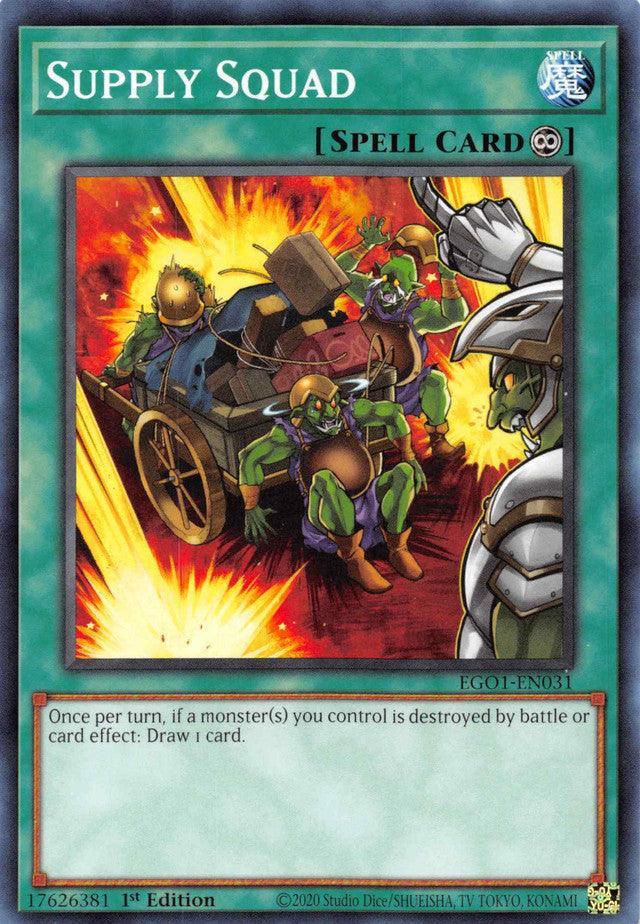 Common, Continuous Spell, Egyptian God Deck: Obelisk the Tormentor Unlimited, Spell, Unlimited Supply Squad [EGO1-EN031] Common - Trading Card World