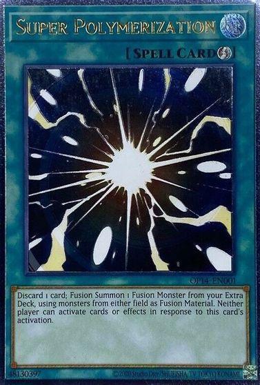 OTS Tournament Pack 14, Quick Play Spell, Spell, Ultimate Rare, Unlimited Super Polymerization [OP14-EN001] Ultimate Rare - Trading Card World