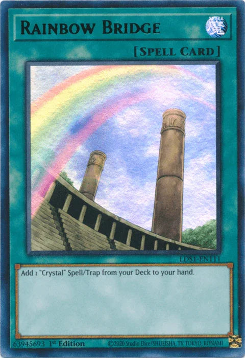 1st Edition, Legendary Duelists: Season 1, Normal Spell, Spell, Ultra Rare Rainbow Bridge (Green) [LDS1-EN111] Ultra Rare - Trading Card World