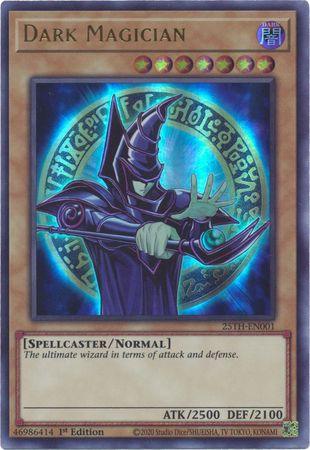 1st Edition, Battle of Chaos, Dark, Normal Monster, Spellcaster, Ultra Rare Dark Magician [25TH-EN001] Ultra Rare - Trading Card World