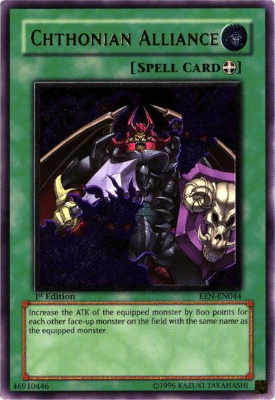 1st Edition, Elemental Energy, Equip Spell, Spell, Ultimate Rare, Unlimited Chthonian Alliance [EEN-EN044] Ultimate Rare - Trading Card World