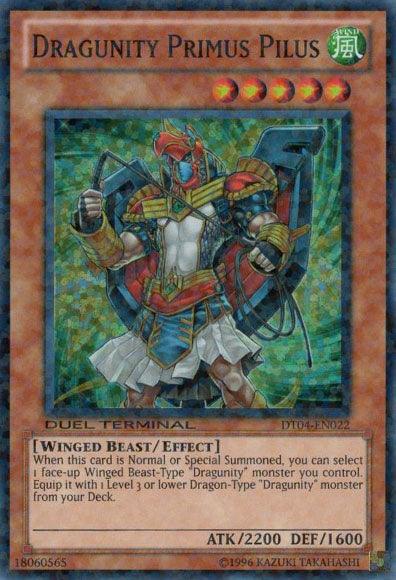Duel Terminal 4, Effect Monster, Limited, Super Rare, Wind, Winged Beast Dragunity Primus Pilus [DT04-EN022] Super Rare - Trading Card World